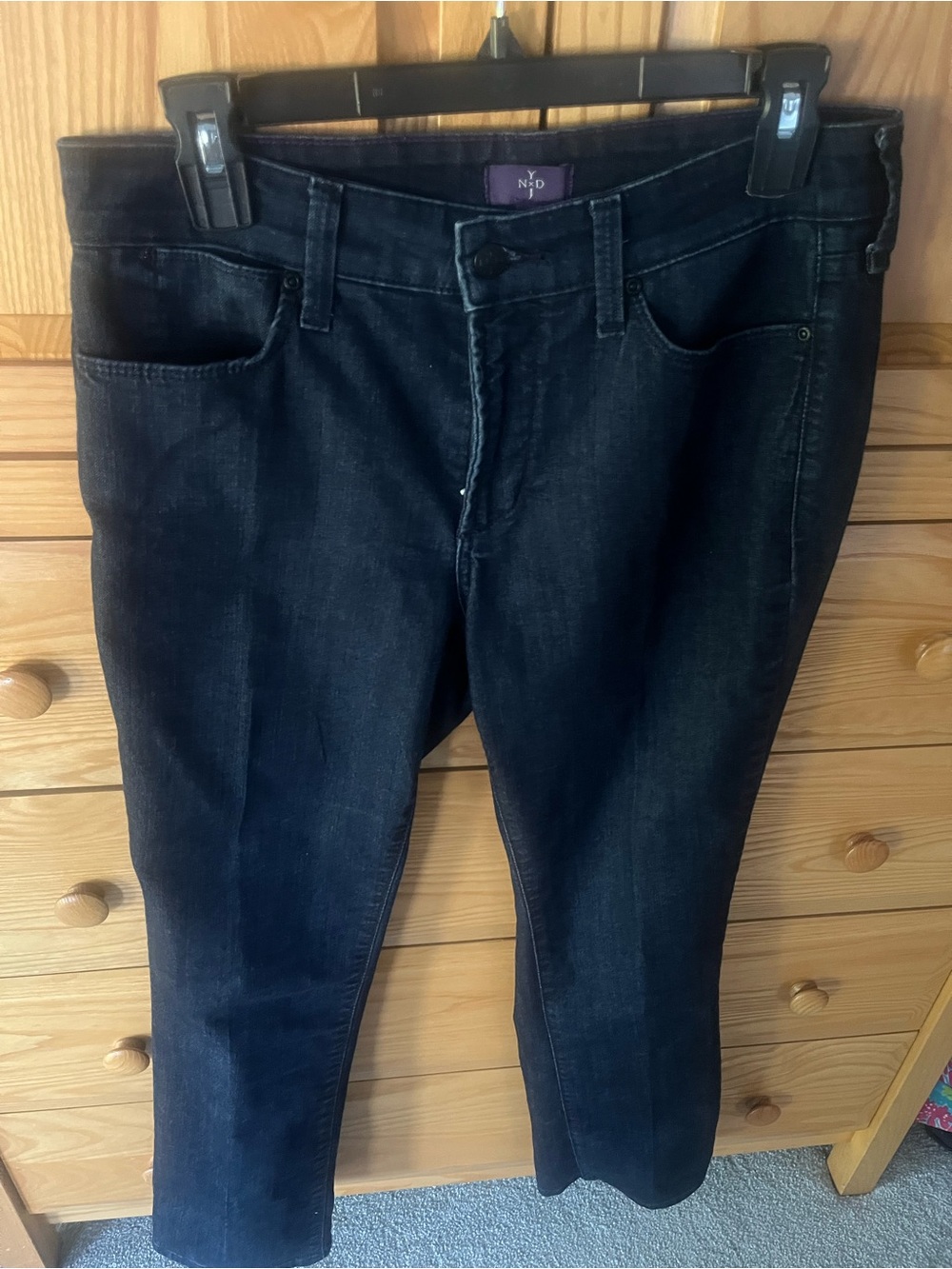 NYDJ Dark Wash Indigo Stretch Jeans 10P Like New